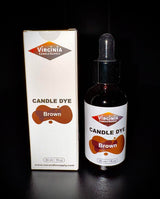 Brown Liquid Candle Dye Concentrated (1 oz Bottle with Dropper) Soy Candle, Paraffin Wax, Gel Wax, Natural Wax Blends, for Candles, Wax Melts, Snap Bars Virginia Candle Supply