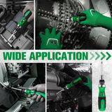 SK 12-in-1 Ratcheting Screwdriver, 216-P, Multi-bit Driver with Quick-Load Mechanism, S2 Steel, with Phillips, Slotted, Star, Square Bits Stored in Handle SK