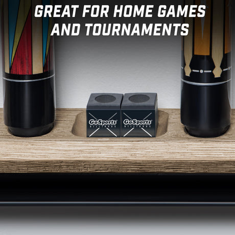 GoSports Premium Pool Cue Chalk Cube 12 Pack - Black Billiards Pool Stick Chalk GoSports