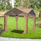 Garden Winds Replacement Canopy Top Cover Compatible with The Style Selections Pitched Roof Gazebo - Upgraded Riplock 350 Fabric - Will Fit Models TPGAZ2307, TPGAZ2307A, TPGAZ2307B, TPGAZ2307D Garden Winds