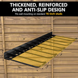 RacKeaLsi 2 Pack Drill Holder, Power Tool Organizer Wall Mount, Heavy Duty Garage Storage and Tool Organizer, Ideal Garage Organization Gifts for man, 8 Slots for Power Tools and 32 Screwdriver Rack RacKeaLsi