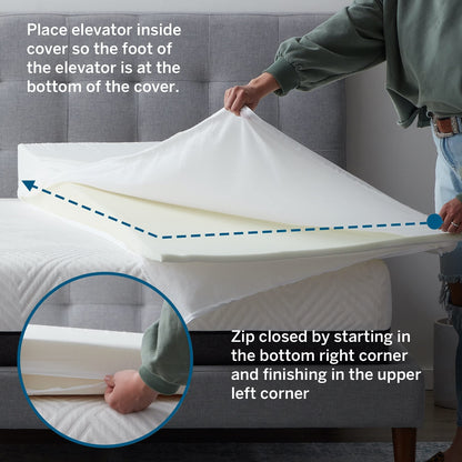 LUCID Mattress Elevator Base - Affordable Adjustable Base Alternative - 7-Inch Lift