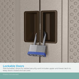 Suncast BMC8000 Storage Cabinet, 40.00 x 20.25 x 80.25, Silver Suncast