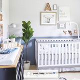 Delta Children Tribeca 4-in-1 Convertible Crib, White/Grey Delta Children