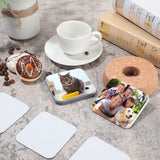16 Pcs 3 x 3 Inch Sublimation Blank Refrigerator Magnets Sublimation Square Fridge Magnets Sublimation Magnet Blanks MDF Sublimation Blanks DIY Decorative Magnets for Car Home Office Kitchen Wall Flutesan