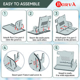 BARVA Adaptive Wood Gun Rack 2 Phone Docking Charging Station Gifts for Men Dad Birthday Ideas Nightstand Organizer Charging Dock Watch Charging Stand Wallet Key Gadget Device Bedroom Bedside Holder BarvA