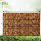 Natural Reed Fence, 2FT 3FT 4FT 5FT 6FT X 16.4FT Bamboo Fencing Privacy Reed Screening, for Backyard Garden Fencing Divider, Privacy Screen Panel(H0.61xL4m/H2xL13ft) VRVTDYDCL