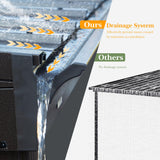 Domi 12x20FT Sunroom,Wall Mounted Gazebo Solarium with Front Door, Both Side Entrance, Galvanized Steel Sloping Roof, Moveable PC Screen, Outdoor Permanent Sun Room Lean to Gazebo for Deck Patio domi outdoor living