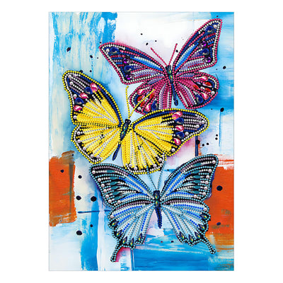 Sunovate Butterfly Diamond Art Kits for Adults Beginners, Relaxing DIY Gem Art and Crafts for Adults Home Wall Decor Gift, 5D Special Shaped Partial Drill Glow in The Dark Diamond Painting