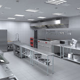 AmGood 18" X 60" Stainless Steel Work Table | Metal Kitchen Food Prep Table | NSF AmGood