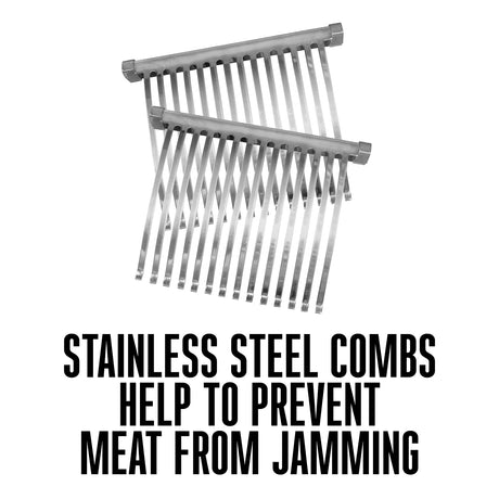 Weston Manual Support Beef Jerky Slicer, Quick and Easy Operation For Cuts Up To 5” Wide x 1.25” Thick, Durable Aluminum Construction, Stainless Steel Blades, Charcoal Gray Weston