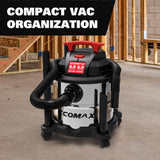 ECOMAX Wet Dry Vac 5 Gallon, 4 Peak HP, Portable Stainless Steel Shop Vacuum Wet/Dry with Powerful Suction-85 CFM, 3-in-1 Wet/Dry/Blow, Shop Vacuum for Home, Workshop, Jobsite, EM18115 ECOMAX