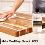 Thirteen Chefs Mineral Oil - 8 oz Food Grade Conditioner for Wood Cutting Board, Countertop & Butcher Block, Lubricant for Knife or Meat Grinder - Safe USP Finish on Marble, Soapstone Thirteen Chefs
