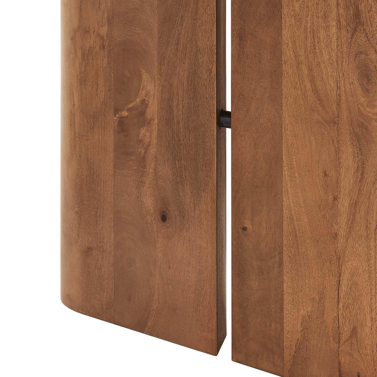 Modway Amistad 72" Solid Wood Modern Farmhouse Rectangular Dining Table in Walnut Modway