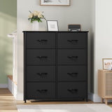 YITAHOME Fabric Dresser with 8 Drawers, Tall Dresser with Fabric Bins, Storage Tower Unit, Chest of Drawers for Living Room, Hallway YITAHOME