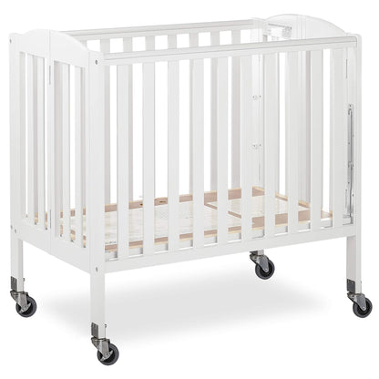 Dream On Me 3-in-1 Folding Portable Crib, White, Large