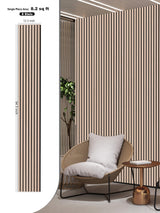 Mollywell Wood Panels for Wall, Time-Saving Installation, Versatile Wood Slat Wall Decor, Enhanced Acoustic & Sound Proof Fluted Design for Home & Office, 2 Pcs White Oak, 94.5x12.5 Inch Mollywell