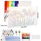 Lxmsja Tulips Paint by Numbers Kit for Adults, Acrylic Beauty Nature Paint by Numbers for Adults Beginner, DIY Craft Supplies Oil Painting Kits for Home Wall Decor 16x12 inch (Framed) Lxmsja