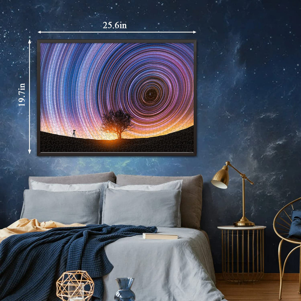 Impossible Difficult Puzzles for Adults, Nature Landscape Puzzles for Adults 1000 Pieces and up, Hard Scenic Jigsaw Puzzle, Colorful Night Sky Challenge Puzzles PICKFORU