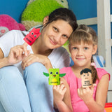 COcnny Passover Plagues Finger Puppets - 30pcs DIY Passover Toy Ten Plague Felt Hand Puppet Making Kit for Kids, Make Your Own Art Crafts Fingers Toys, Story Time Jewish Pesach Seder Supplies COcnny