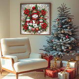 Christmas Diamond Art Kits for Adults, Christmas Diamond Painting Kits for Adults 5D DIY Full Drill Diamond Dots for Gift Wall Decor and Relaxation Gem Arts Snowman 12x16 inch Eiazuiks