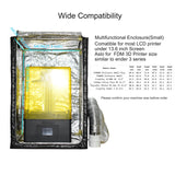 FUNGDO 3D Printer Enclosure Fume Extractor Smoker Absorber Ventilation Kit Eliminate 3D Printing Resin Smell 3D Printer Filament Odor Keep Room Air Fresh 3D Printer Warmer (Small Plus) FUNGDO