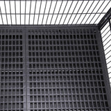 Homey Pet 37 inch Stackable Open Top Heavy Duty Dog Crate Cage for Medium Dog with Wheels and Removable Tray Homey Pet