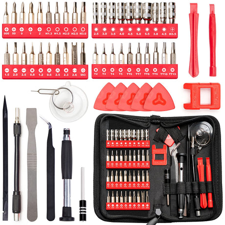SHARDEN Precision Screwdriver Set 56 in 1 Magnetic Driver Kit Professional Electronics Repair Tool Kit with Portable Bag for iPhone, Smartphone, iPad, PC, Computer, Laptop, Tablet, Game Console, Watch Sharden