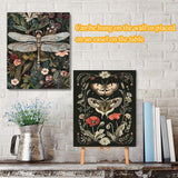 4 Pack Insect Paint by Numbers Kit for Adults Beginner with Frame,Dragonfly Moth Bee Butterfly Paint by Number with Wooden Easel DIY Landscape Adult Paint by Number Kits for Home Decor 9x12inch Kaixine