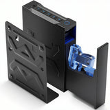 Biometric Gun Safe for Nightstand, Desk, Bedside Mounted, Auto Open Pistol Safe, Drawer Handgun Safe with Internal LED light, Silent mode, Quick Access Gun Lock Box with Fingerprint, PIN Code, Key XDeer