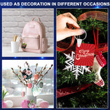 Bucherry 216 Pcs Double Sided Sublimation Keychain Heat Transfer DIY MDF Blank Keychains Blanks Bulk Sublimation Key Chains for Christmas Graduation Day Bucherry