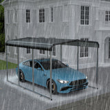 Betterhood 10x15 FT Heavy Duty Metal Carport with Galvanized Steel Roof and Metal Carport Kits, Outdoor Carport Canopy Enhanced Base, Multi-Purpose Extra Large Car Shelter for Car, SUV, Truck and Boat Betterhood