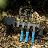 Throwing Axes and Tomahawks Double Sided Set,10 inch Full Tang Stainless Steel,Protective Nylon Sheath,Throwing Hatchet for Competition and Recreation,Throwing Axe 3 Pack WLQiu