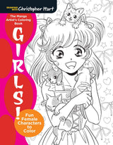 The Manga Artist's Coloring Book: Girls!: Fun Female Characters to Color Drawing with Christopher Hart