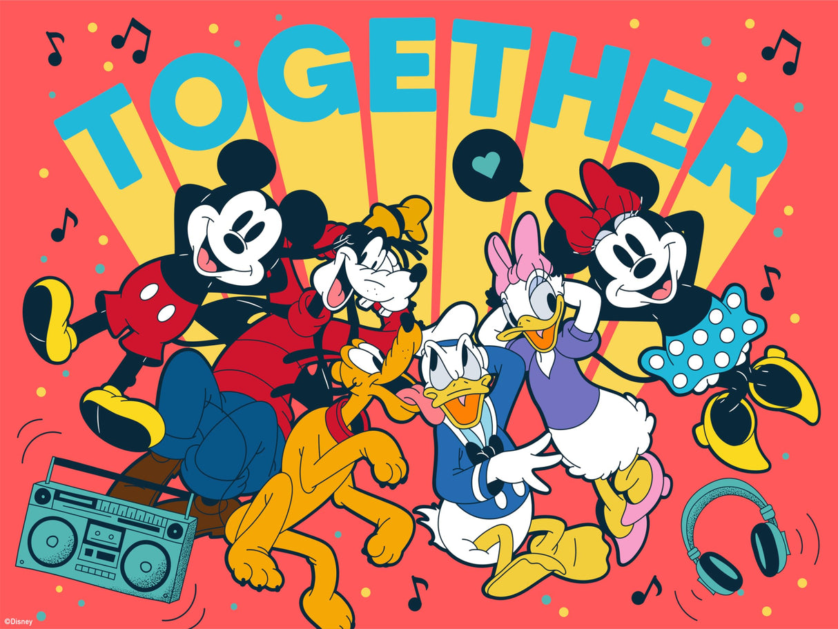 Ceaco - 5 in 1 Multipack - Disney - Mickey and Friends - (2) 300 Piece, (2) 500 Piece, (1) 750 Piece Jigsaw Puzzles Ceaco