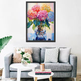 Hydrangea in Glass Vase Jigsaw Puzzle 1000 Pieces Puzzles for Adults, Blossom Flowers Jigsaw Puzzles for Challenging Family Activity Games DIY Puzzle for Home Wall Decor Gifts - 20 x 27 Inches Tucocoo