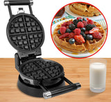 Health and Home 3-in-1 Waffle, Omelet, Egg Waffle Maker, 3 Removable Nonstick Baking Plates, Upgraded 360 Rotating Belgian Maker Health and Home