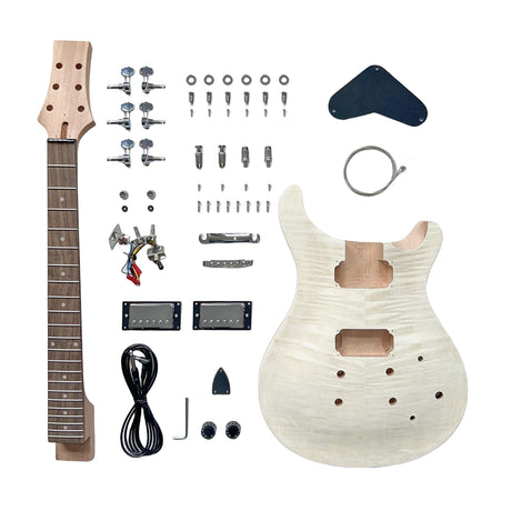DBL PRS Style Electric Guitar Kits,DIY Electric Guitar,Mahogany Body and Neck Rosewood Fingerboard,Build Your Own Electric Guitar DBL