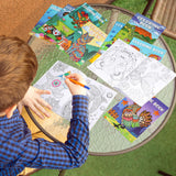 Pasimy 24 Pcs Animals Coloring Books DIY Mandala Ocean Jungle Animal Coloring Book Mini Holiday Activity Supplies for Kids Adult Party Favors Gift Bags Filler Classroom Activity Pasimy