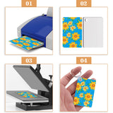Duufin 120 Pieces Rectangle Sublimation Keychain Blanks Double Side Heat Transfer Blanks MDF Blank Board Key Rings Blanks for Sublimation DIY and Craft Duufin