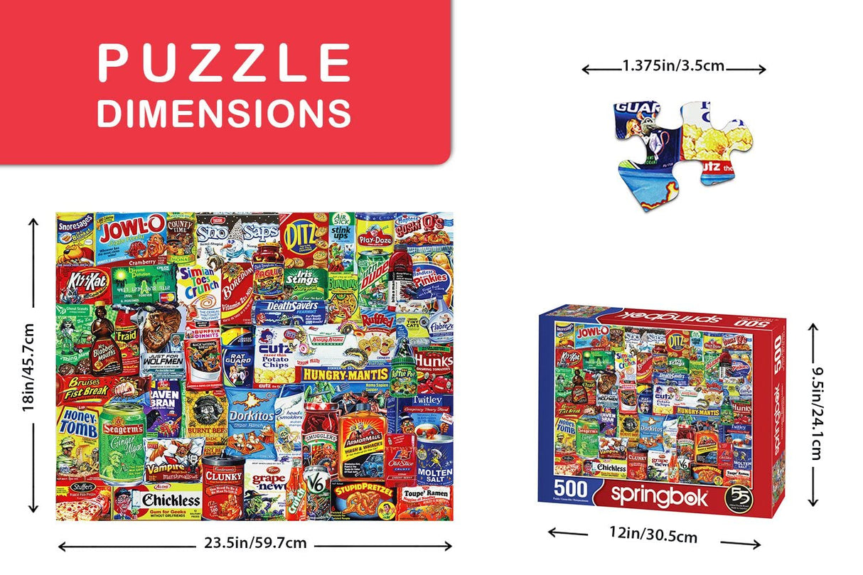 Springbok's 500 Piece Jigsaw Puzzle Looney Labels - Made in USA Springbok