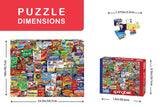 Springbok's 500 Piece Jigsaw Puzzle Looney Labels - Made in USA Springbok