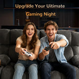 Oversized Loveseat Recliner Sofa, Big Large Reclining Sofa with Cup Holders & Side Pockets, Traditional 2-Seater Manual Recliner Couch for Living Room, RV, Home Theater (Fabric, Grey) Sofetura