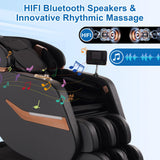 MEROUS 4D Zero Gravity Massage Chair Recliner, SL-Track Shiatsu Massage Chair Full Body with Voice Control,Body Scan,Waist Heating,Bluetooth,Foot Rollers,32 Airbags&Extended Footrest (Gray) MEROUS