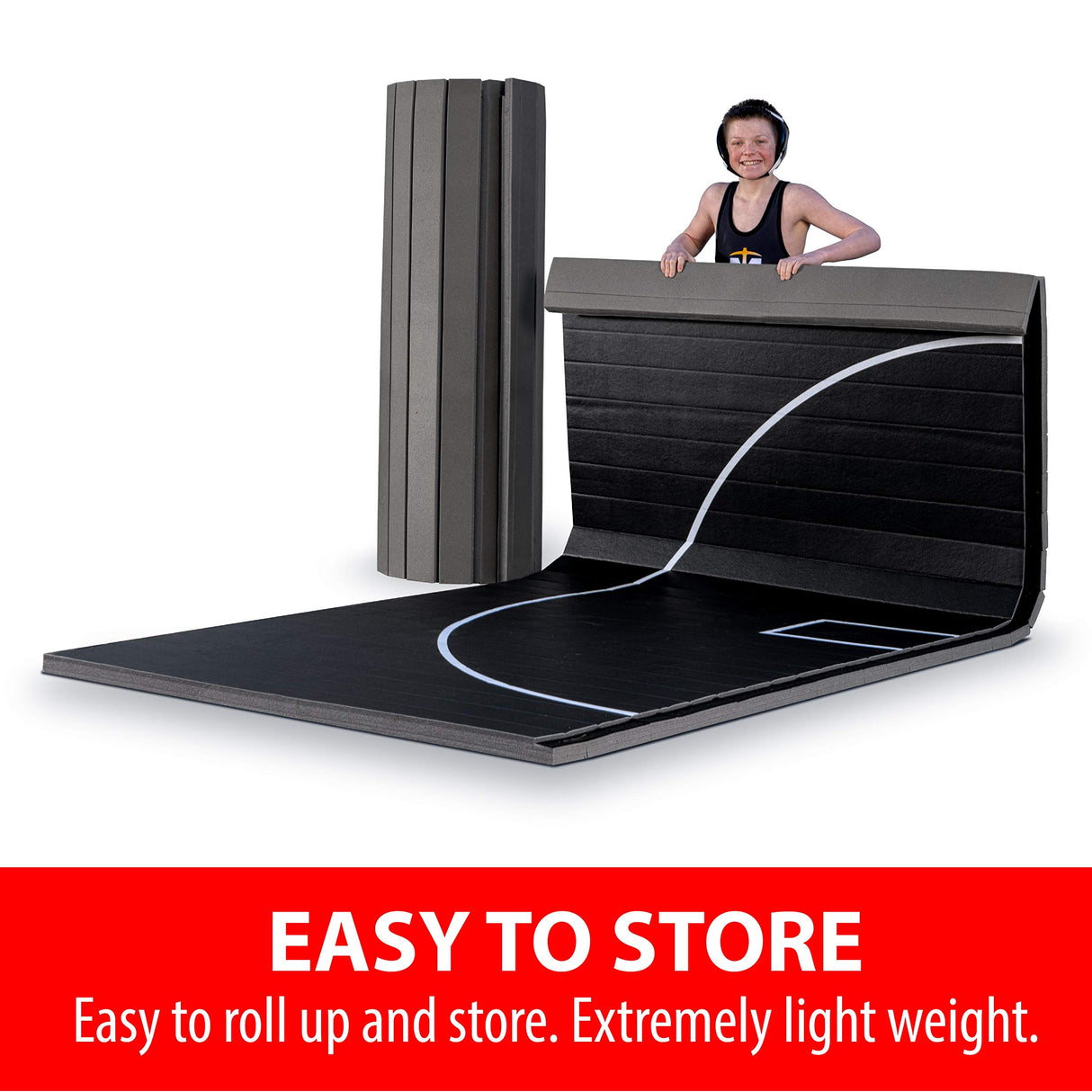 Gold Medal Sports 10' x 10' Wrestling Mat, Jiu Jitsu BJJ Mats, Wrestling Mats, Martial Arts Thick Mats for Home, Judo Tatami Wrestling Mat, Flexi Roll dzotmyn