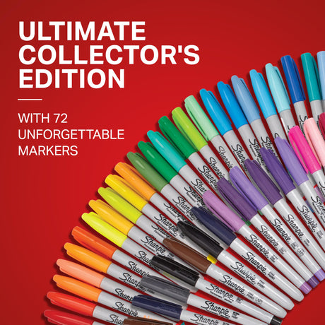 Sharpie Permanent Markers Ultimate Collection Ultra Fine And Fine Tip Markers Great For Teacher And Classroom Supplies Art Supplies Bulk Marker Set Assorted Colors 72 Count SHARPIE