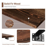 Alsonerbay 36 Inch Floating Shelves for Wall Storage, Wooden Wall Shelves Large Rustic Shelves for Bathroom, Living Room, Bedroom (2 Pack, Dark Brown) Alsonerbay