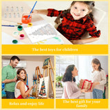 Framed Paint by Numbers Kit for Adults Beginners & Kids Ages 8-12,Christmas Tree Adult Paint by Number Kits on Canvas with Easel, Acrylic Oil Painting Kits for Adults for Gift Home Decor(8x12 inch) Arttoplus