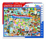 White Mountain Puzzles United States of America - 1000 Piece Jigsaw Puzzle White Mountain