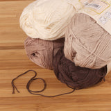 JubileeYarn Baby Soft Bamboo Cotton Yarn - 50g/Skein - Shades of Brown - 4 Skeins BambooMN